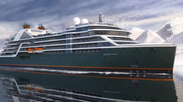 Lancering van Seabourn Pursuit
