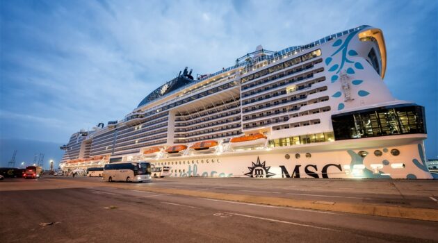 MSC Euribia voor het eerst in Zeebrugge